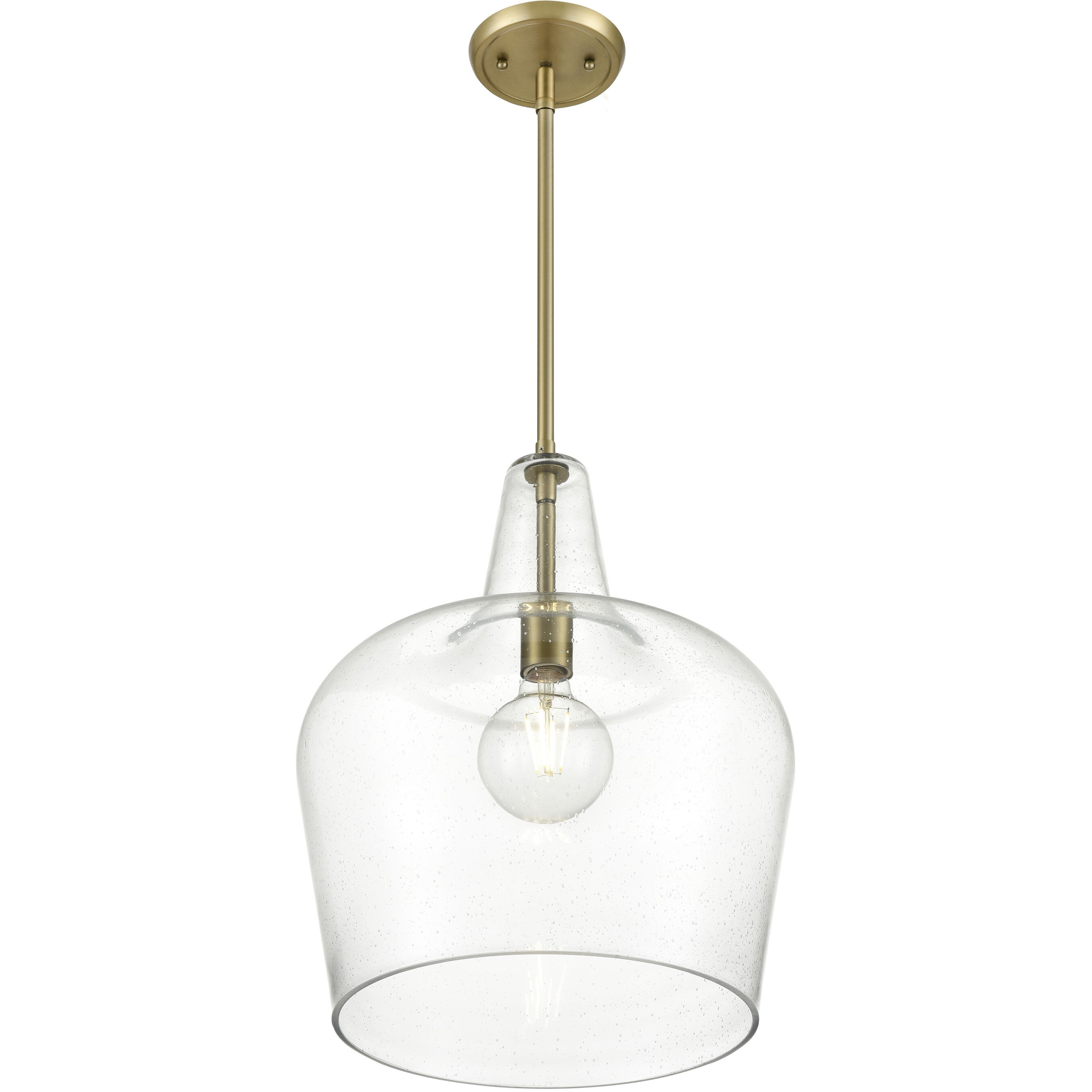 Puckette 1 Light 13.75 inch Vintage Brass Pendant Ceiling Light